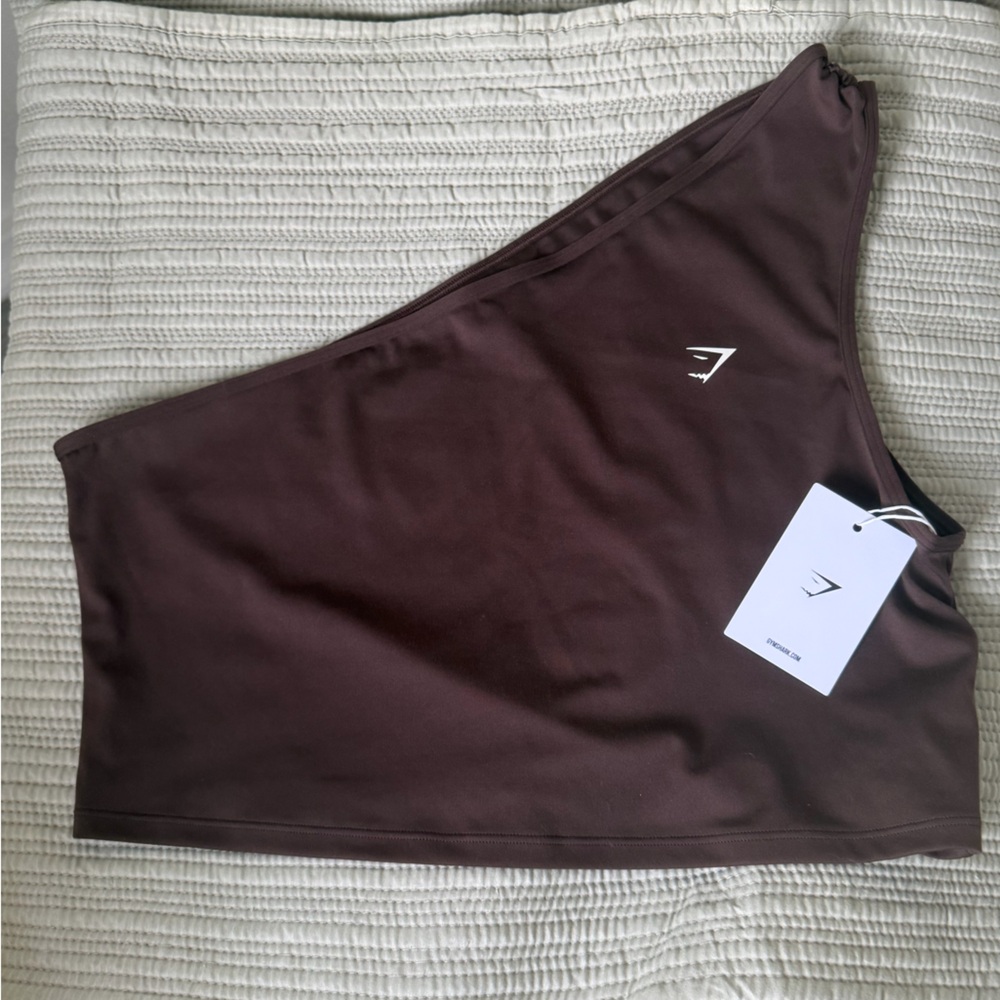 Gymshark Everyday One Shoulder Ruched Top NWT